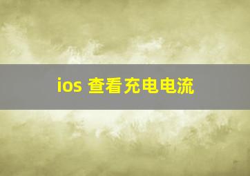 ios 查看充电电流